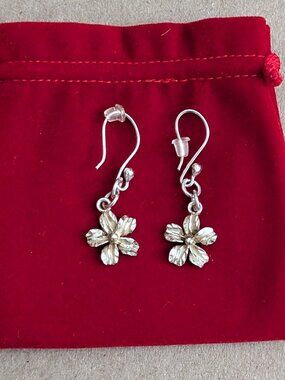Silver Flower Earrings